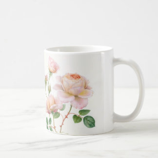 Pink roses on mug