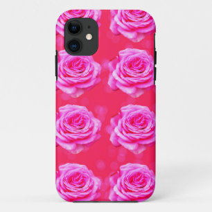 Pink Roses On Pink, iPhone 11 Case