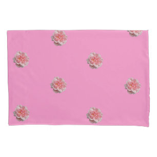 Pink Roses on Pink  Reversible Pillowcase