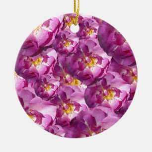 Pink Roses Photo   Ornament