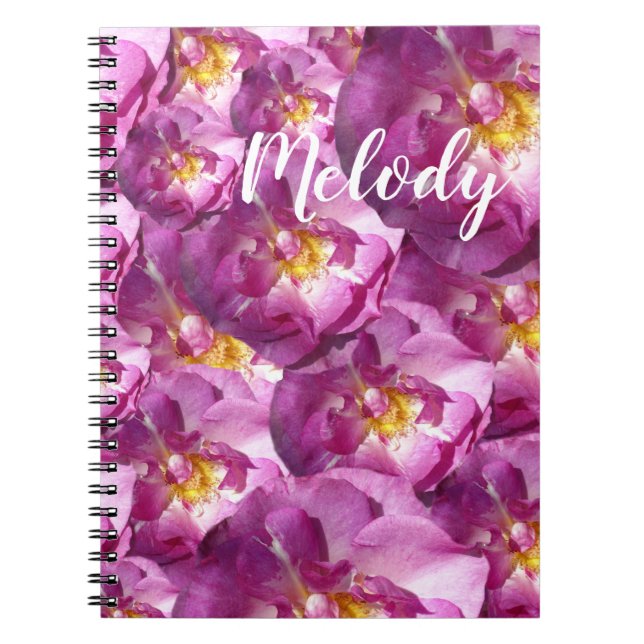 Pink Roses Photo  Photo Notebook (Front)