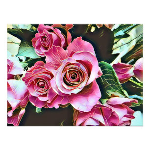 PINK ROSES PHOTO PRINT