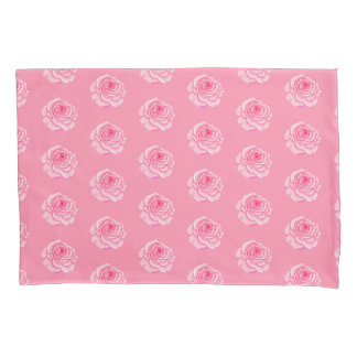 Pink roses pillowcase