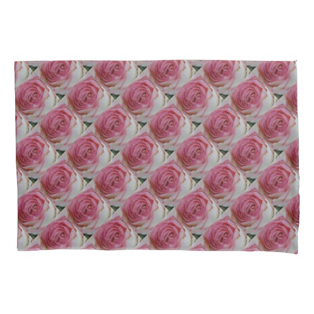 Pink roses pillowcase (Front)