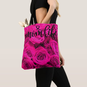 Pink Roses pink floral gift for her Tote Bag