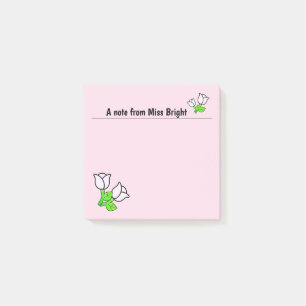 Pink Roses Post-It Notes