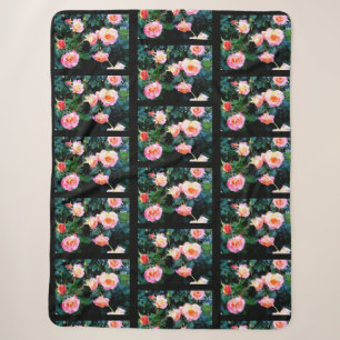 PINK ROSES SHERPA BLANKET