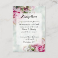 Pink Roses Spring Floral Elegant Wedding Reception