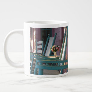Pink Roses Sunrise - Martha's Vineyard Large Coffee Mug