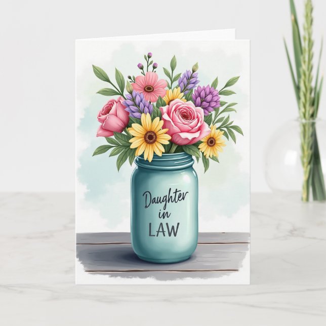 Pink Roses Sweet Mothers Day Card (Front)