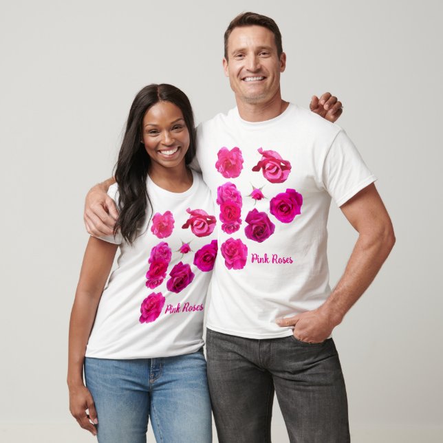 Pink Roses T-Shirt (Unisex)