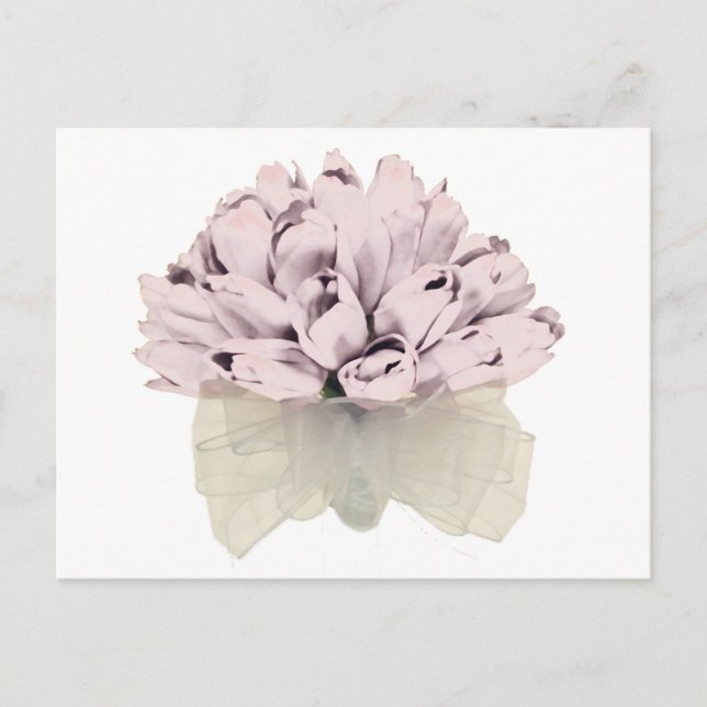 Pink Roses / The Wedding ~ Postcard / Invitation (Front)