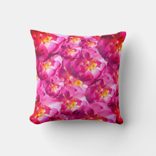 Pink Roses Throw Cushion