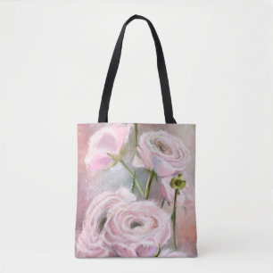 Pink Roses Tote Bag