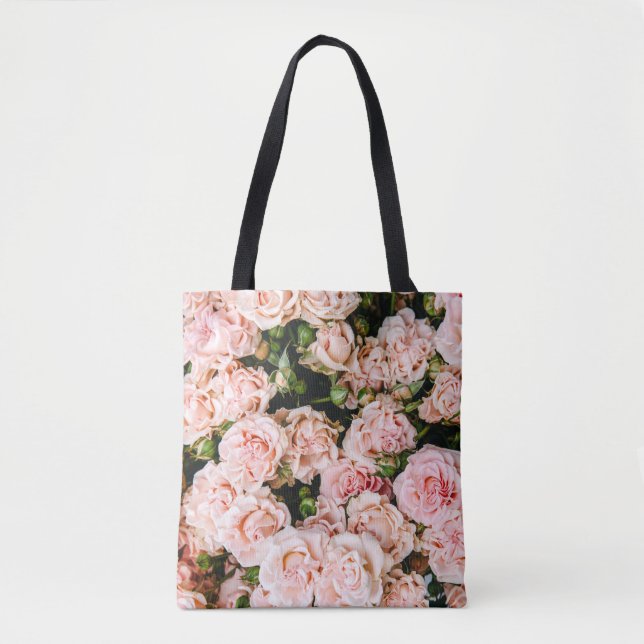 Pink Roses Tote Bag (Front)