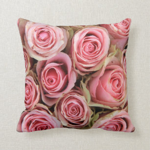 Pink roses  trow pillow