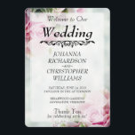 Pink Roses Wedding Program<br><div class="desc">This beautiful program will welcome your guests to your wedding and allow them to follow along with the ceremony. Fully customisable so you can enter the information that you need. Designed as a part of our Pink Roses Wedding Suite.</div>