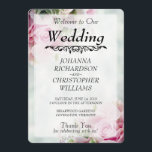 Pink Roses Wedding Program<br><div class="desc">This beautiful program will welcome your guests to your wedding and allow them to follow along with the ceremony. Fully customisable so you can enter the information that you need. Designed as a part of our Pink Roses Wedding Suite.</div>