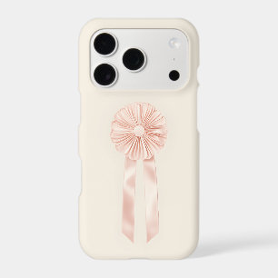 Pink Rosette Ribbon iPhone Case Coquette