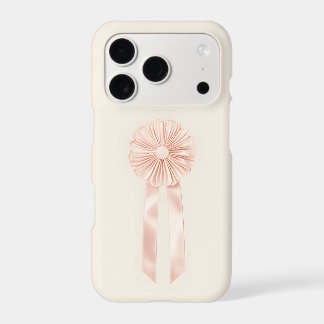 Pink Rosette Ribbon iPhone Case | Coquette