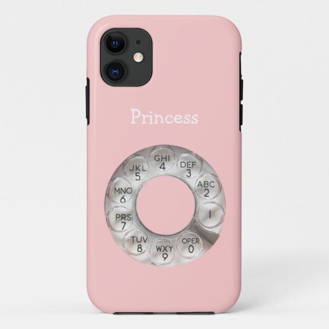 Pink Rotary Phone  Case-Mate iPhone Case (Back)