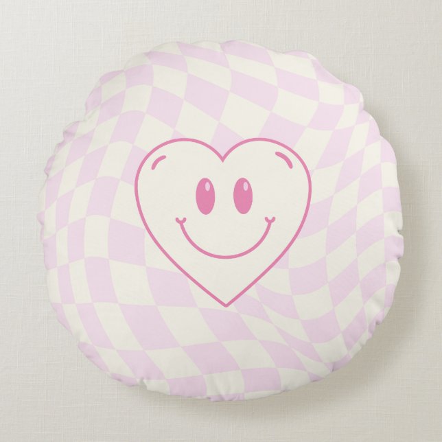 Pink Round Cushion (Front)