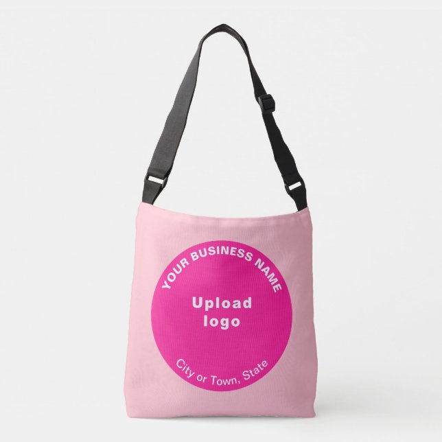 Pink Round Shape Business Brand on Crossbody Bag (Front)