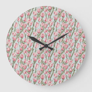 Pink Row Serenity Large Clock