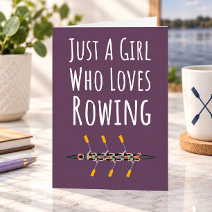 Pink Rowing Cards For Girls