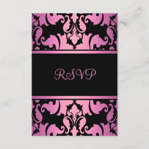 Pink Royal Damask RSVP