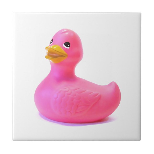 Pink Rubber Duck Tile (Front)