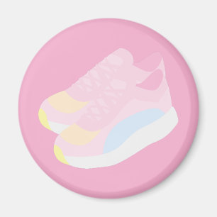 Pink Running Shoes Magnet