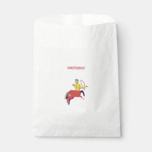 Pink Sagittarius, zodiac, star sign Favour Bag