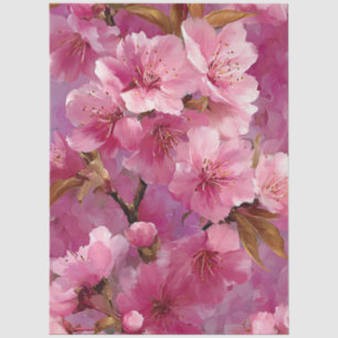 Pink Sakura Blossom Decoupage Tissue Paper