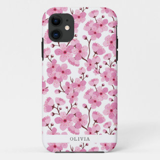 Pink Sakura iPhone 11 Case