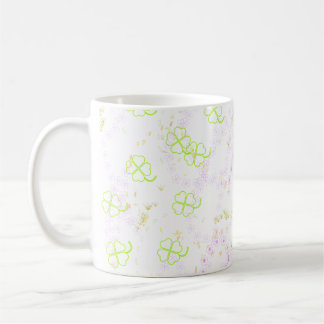 Pink Sakura & Clover Botanical Classic Mug 11 oz