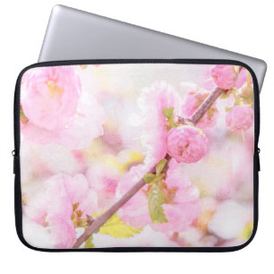 Pink sakura flowers - Japanese cherry blossom Laptop Sleeve