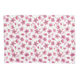 Pink Sakura Flowers Pair of Pillowcases