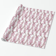 Pink sakura flowers seamless pattern