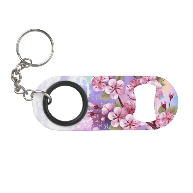 Pink Sakura on Painting Background (Front (Horizontal))