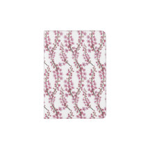 Pink sakura watercolor pattern