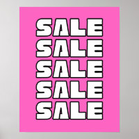 Pink Sale Sign, Retail Store Signage, Boutique