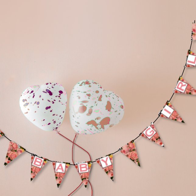 Pink Salmon Heirloom Rose Floral Patten Baby Girl Bunting (Creator Uploaded)