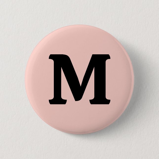 Pink Salt Solid Colour 6 Cm Round Badge (Front)