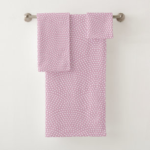 Pink Same Komon (large scale) Bath Towel Set