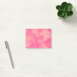 Pink Sand Cloud Effect Post-It Notes