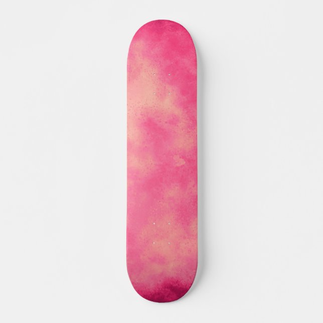Pink Sand Cloud Effect Skateboard (Front)