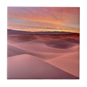 Pink sand dunes, Death Valley, CA Ceramic Tile