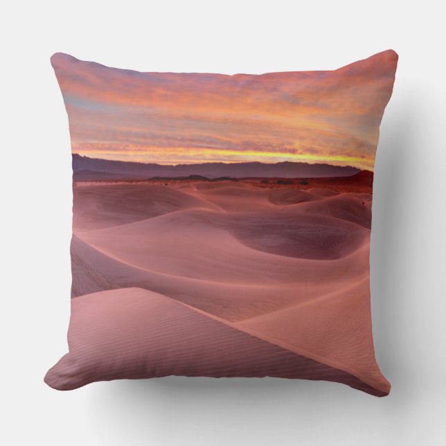Pink sand dunes, Death Valley, CA Cushion (Front)