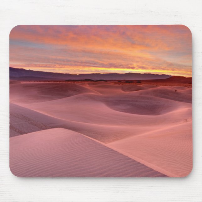 Pink sand dunes, Death Valley, CA Mouse Pad (Front)